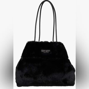Kate spade everything faux fur large tote purse